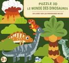 Couverture du livre « Coffret puzzle 3D : le monde des dinosaures » de Milkids aux éditions Milkids