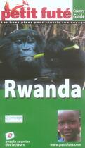 Couverture du livre « Rwanda (édition 2008) » de Collectif Petit Fute aux éditions Le Petit Fute