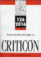 Couverture du livre « Teatro profano del siglo xvi » de Marc Vitse aux éditions Pu Du Midi