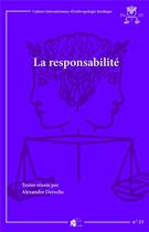 Couverture du livre « La responsabilite » de Alexandre Deroche aux éditions Pu De Limoges