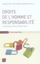 Couverture du livre « Droits de l'homme et responsabilité » de  aux éditions Charles Leopold Mayer - Eclm