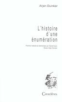 Couverture du livre « L'histoire d'une énumération » de Arjen Duinker aux éditions Caracteres