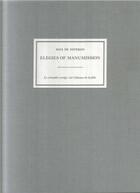 Couverture du livre « Max de esteban elegies of manumission » de Esteban Max De aux éditions Nazraeli