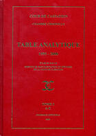 Couverture du livre « Table analytique (1995-2000) t.1 ; a-e ; cour de cassation, chambre criminelle » de  aux éditions Documentation Francaise