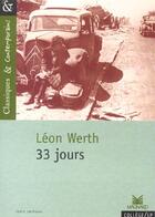 Couverture du livre « 33 jours » de Leon Werth aux éditions Magnard