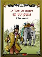 Couverture du livre « Tour du monde en 80 jours » de Verne/Simon/Douenat aux éditions Rouge Et Or