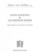 Couverture du livre « Cahier guilloux n3 » de Kerloc'H Pierre-Yves aux éditions Folle Avoine