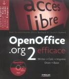 Couverture du livre « Openoffice.Org 2 Efficace. Writter, Calcimpress, Draw, Base. Avec Cd-Rom. » de Gautier S aux éditions Eyrolles