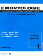 Couverture du livre « Embryologie » de Georges David aux éditions Elsevier-masson