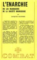 Couverture du livre « Enarchie ou les mandari » de Jacques Mandrin aux éditions Table Ronde