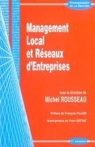 Couverture du livre « Management Local Et Reseaux D'Entreprises » de Frank Bournois et Pierre Leclair aux éditions Economica