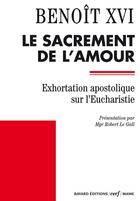 Couverture du livre « Exhortation post synodale sur l'eucharistie » de Benoit Xvi aux éditions Cerf