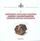 Couverture du livre « Instruments populaires europeens » de Van Lerberghe aux éditions Mardaga Pierre