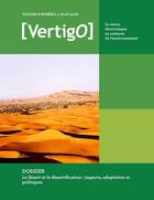 Couverture du livre « VERTIGO T.8/1 ; le désert et la désertification : impacts, adaptation et politiques » de Vertigo aux éditions Editions En Environnement