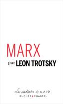 Couverture du livre « Marx » de Leon Trotsky aux éditions Buchet Chastel