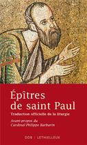 Couverture du livre « Épitres de Saint Paul » de Philippe Barbarin aux éditions Lethielleux