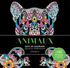 Couverture du livre « Animaux ; bloc de coloriage black premium » de  aux éditions Marabout