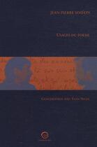Couverture du livre « Usages du poème » de Jean-Pierre Simeon aux éditions La Passe Du Vent