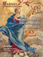 Couverture du livre « Saints et immacules en sa presence, dans l'amour » de Revue Du Carmel aux éditions Carmel