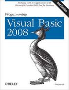 Couverture du livre « Programming Visual Basic 2008 » de Tim Patrick aux éditions O'reilly Media