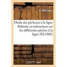 Couverture du livre « Droits des pêcheurs à la ligne flottante : suivis d'instructions sur les différentes pêches à la ligne » de Moriceau A aux éditions Hachette Bnf