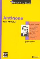 Couverture du livre « Antigone » de Jean Anouilh aux éditions Bordas