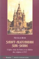 Couverture du livre « Saint-alexandre-sur-seine » de Nicolas Ross aux éditions Cerf