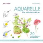 Couverture du livre « Aquarelle ; une initiation pas à pas » de Amandine Labarre aux éditions Fleurus