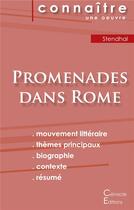 Couverture du livre « Promenades dans Rome, de Stendhal » de  aux éditions Editions Du Cenacle