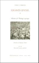 Couverture du livre « Chants d'exil II : Histoire et théologie mystique » de Patrice Cambronne aux éditions William Blake & Co