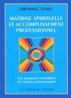 Couverture du livre « Maitrise spirituelle et accomplissement professionnel » de  aux éditions Guy Trédaniel