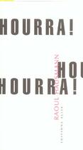 Couverture du livre « Hourra ! hourra ! hourra ! » de Hausmann/Raoul aux éditions Allia