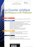 Couverture du livre « COURRIER JURIDIQUE DES FINANCES ET DE L'INDUSTRIE T.38 » de  aux éditions Documentation Francaise