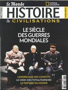 Couverture du livre « Histoire & civilisations hs n 1 le siecle des guerres mondiales juillet 2016 » de  aux éditions Malesherbes Publications