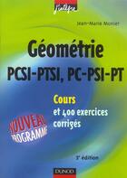 Couverture du livre « COURS ET 400 EXERCICES CORRIGES PCSI-PTSI PC-PSI-PT » de Jean-Marie Monier aux éditions Dunod