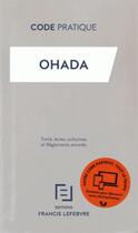 Couverture du livre « Ohada » de Editions Francis Lef aux éditions Lefebvre