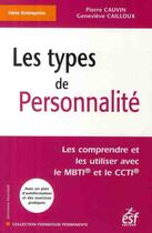 Couverture du livre « Les types de personnalité » de Cauvin P aux éditions Esf