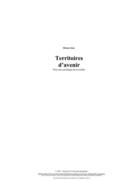 Couverture du livre « Territoires d'avenir ; pour une sociologie de la ruralité » de Bruno Jean aux éditions Pu De Quebec