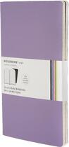 Couverture du livre « Carnet volant ligne ; grand format ; set 2 ; couverture souple violet » de Moleskine aux éditions Moleskine Papet