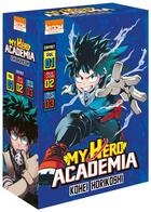 Couverture du livre « My hero Academia : coffret Tomes 1 à 3 » de Kohei Horikoshi aux éditions Ki-oon