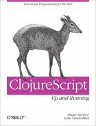 Couverture du livre « ClojureScript: Up and Running » de Stuart Sierra aux éditions O'reilly Media