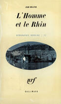 Couverture du livre « L'homme et le rhin » de Dollfus Jean aux éditions Gallimard (patrimoine Numerise)