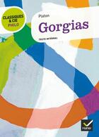 Couverture du livre « Gorgias » de Platon aux éditions Hatier