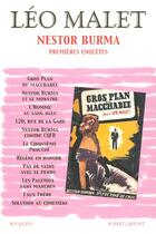 Couverture du livre « Nestor Burma Tome 1 ; premières enquêtes » de Leo Malet aux éditions Bouquins