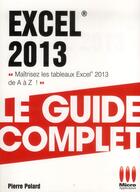 Couverture du livre « Excel 2013 » de Marina Mathias aux éditions Ma