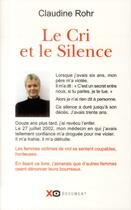 Couverture du livre « Le cri et le silence » de Claudine Rohr aux éditions Xo