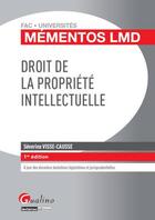 Couverture du livre « Droit de la propriété intellectuelle » de Severine Visse-Causse aux éditions Gualino