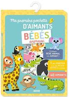 Couverture du livre « Ma pochette d'aimants - bebes animaux » de Marta Sorte aux éditions Philippe Auzou