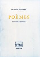 Couverture du livre « Poemes » de Salvatore Quasimodo aux éditions Unes