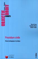 Couverture du livre « Procédure civile » de Croze/Morel/Fradin aux éditions Lexisnexis